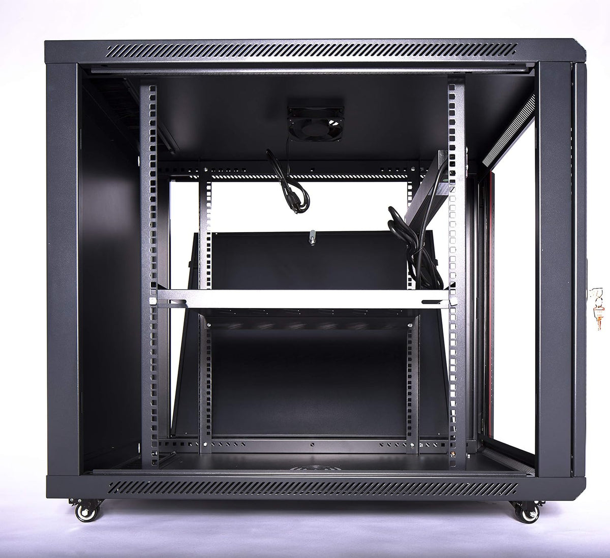 12U 35 Inch Deep Portable Locking Server Rack Cabinet I316694