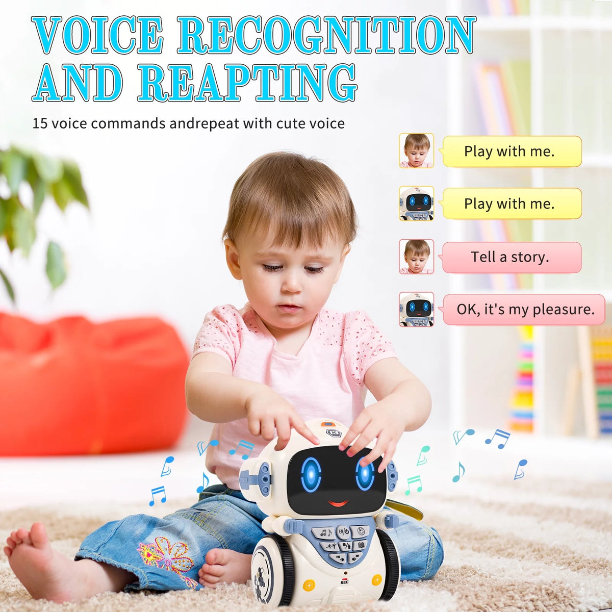 Kids Robot Toys with Voice Control Speech Recognition Singing Dancing Interactive Robot A4880