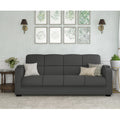 Gray Microfiber Storage Arm Convert-a-Couch I654500
