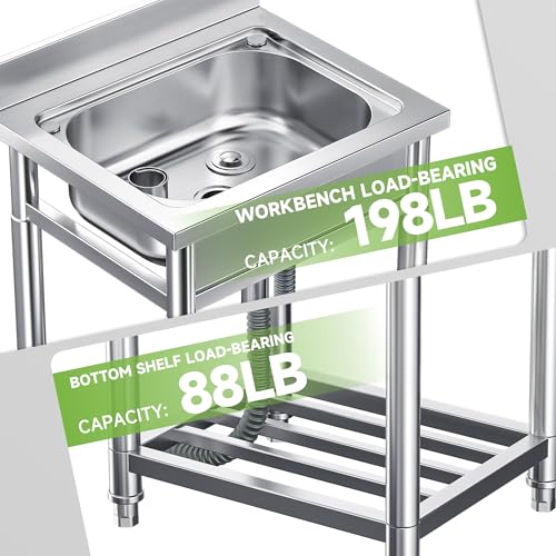 Stainless Steel Single Bowl Utility Sink N51932