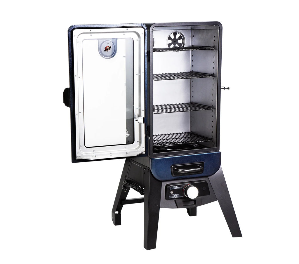 Blue Hammertone Vertical Smoker S630536