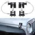 Aluminum Locking Hood Latch Kit for Jeep Wrangler JK, 1 Pair Pack of 2 N855