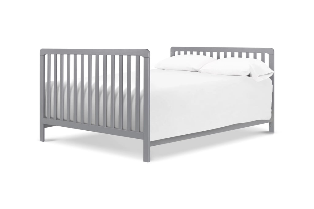 Gray 4-in-1 Convertible Crib with Trundle Drawer L40108