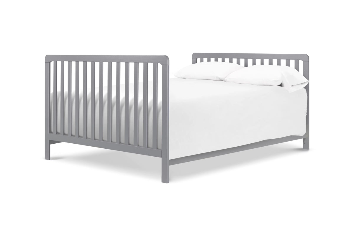 Gray 4-in-1 Convertible Crib with Trundle Drawer L40108