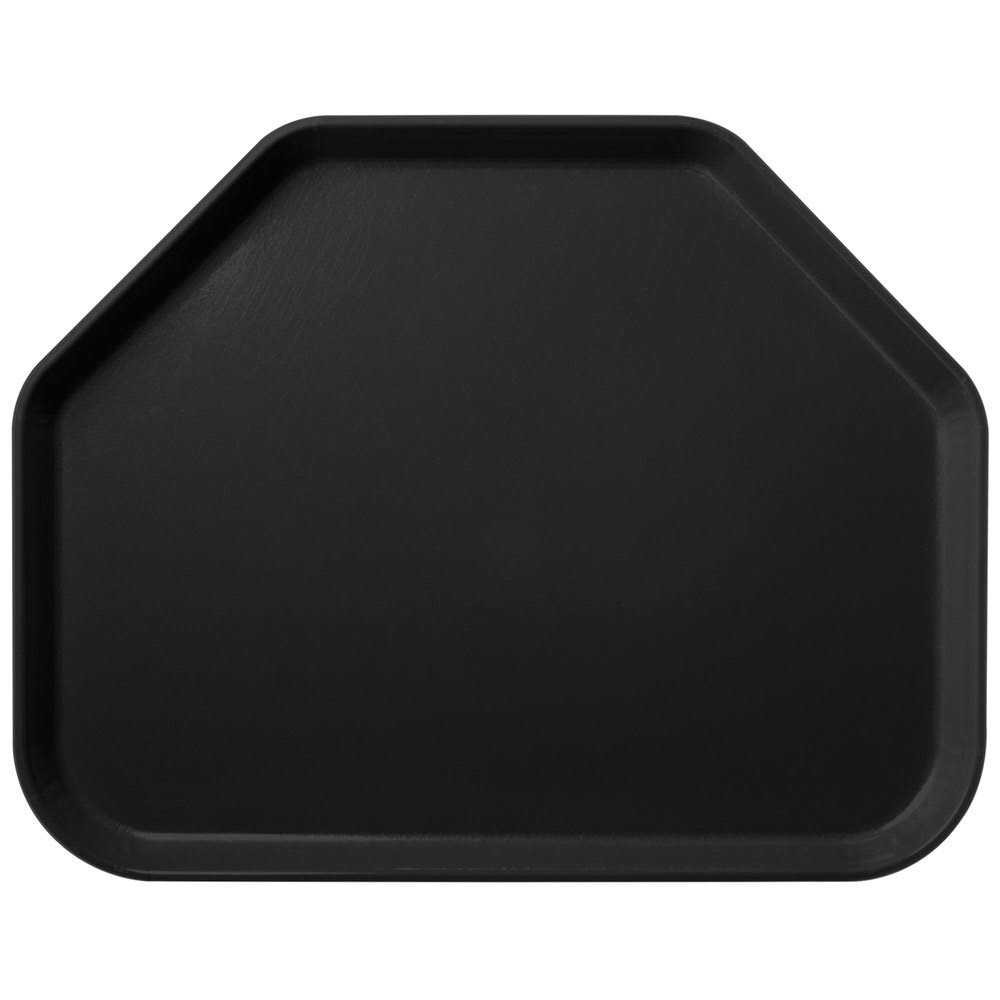 Black Glasteel Fiberglass Trapezoid Tray C1158