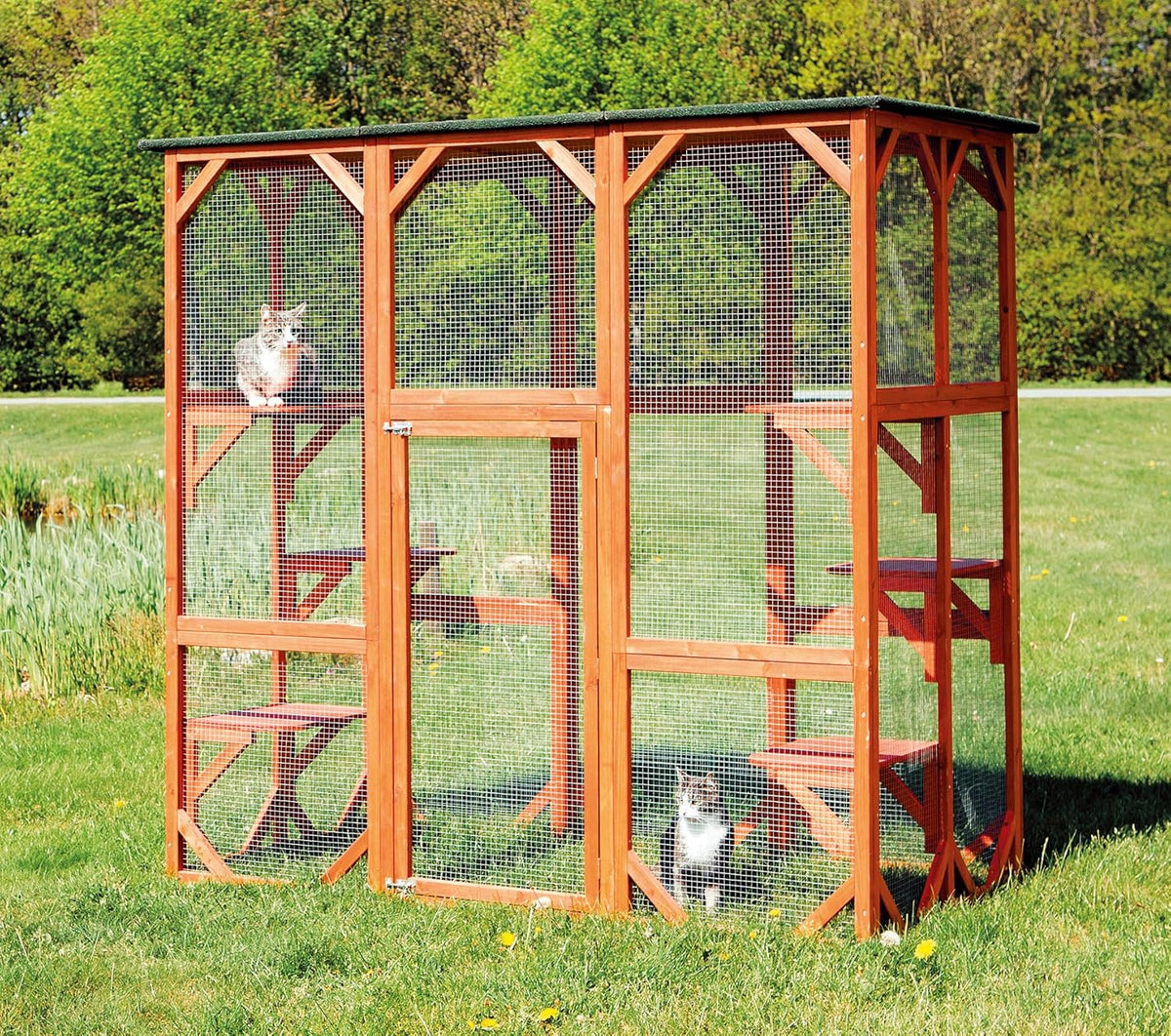Large Cat Playpen with Platforms S686163