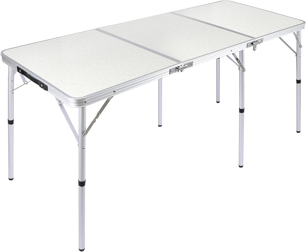 Folding Camping Table 4ft Portable Lightweight Tri-fold Outdoor Table F3088