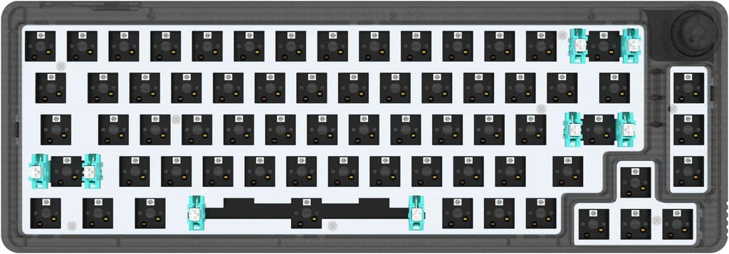 White 67 Keys Hot Swappable Mechanical Keyboard K816