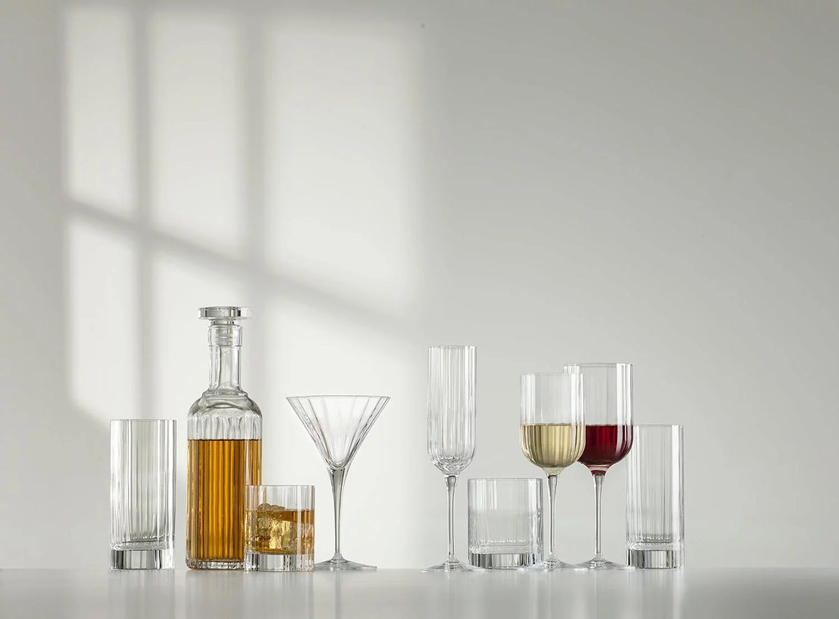 Red Wine Glasses Clear Set Of 4 X379