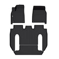 Black TPE 4PC Floor Mats for 2022-2023 Tesla Model X 6 Seats P30048