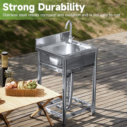 Stainless Steel Single Bowl Utility Sink N51932
