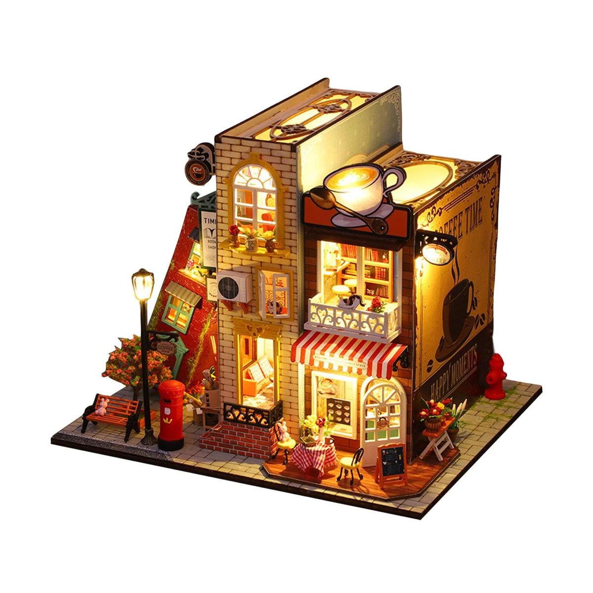 Miniature Dollhouse DIY with Dustproof Cover J201306
