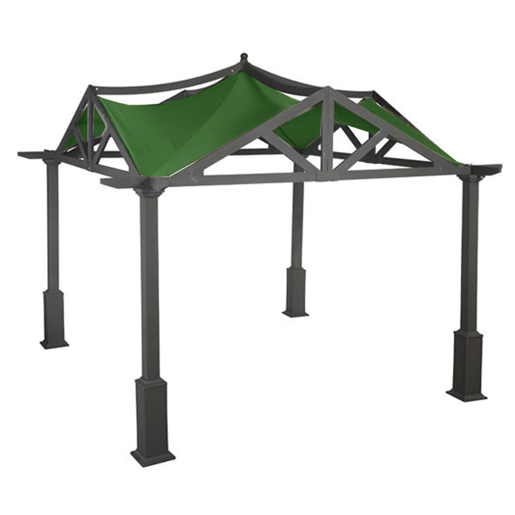 Green Replacement Canopy Top Cover for 10' x 10' Pergola J21247