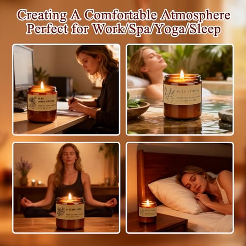 6 Pack Soy Scented Candles 21 oz Jar W2160