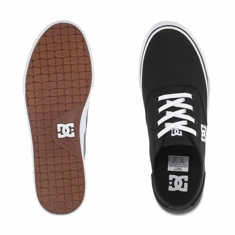 Canvas Skate Trainers Shoes Black White Size 7 A779