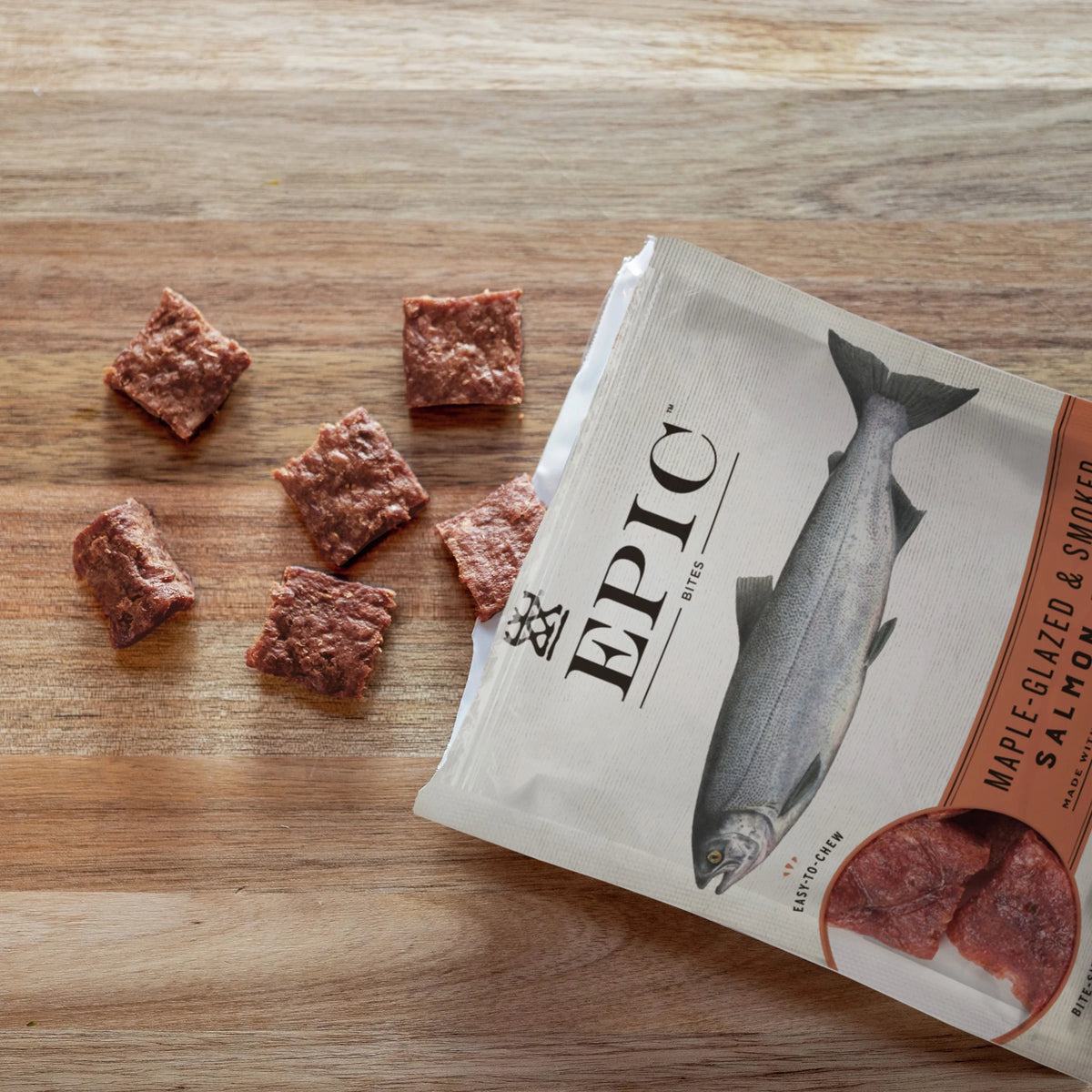 Salmon Bites, Wild Caught, 8 ct, 2.5 oz Pouches E96683