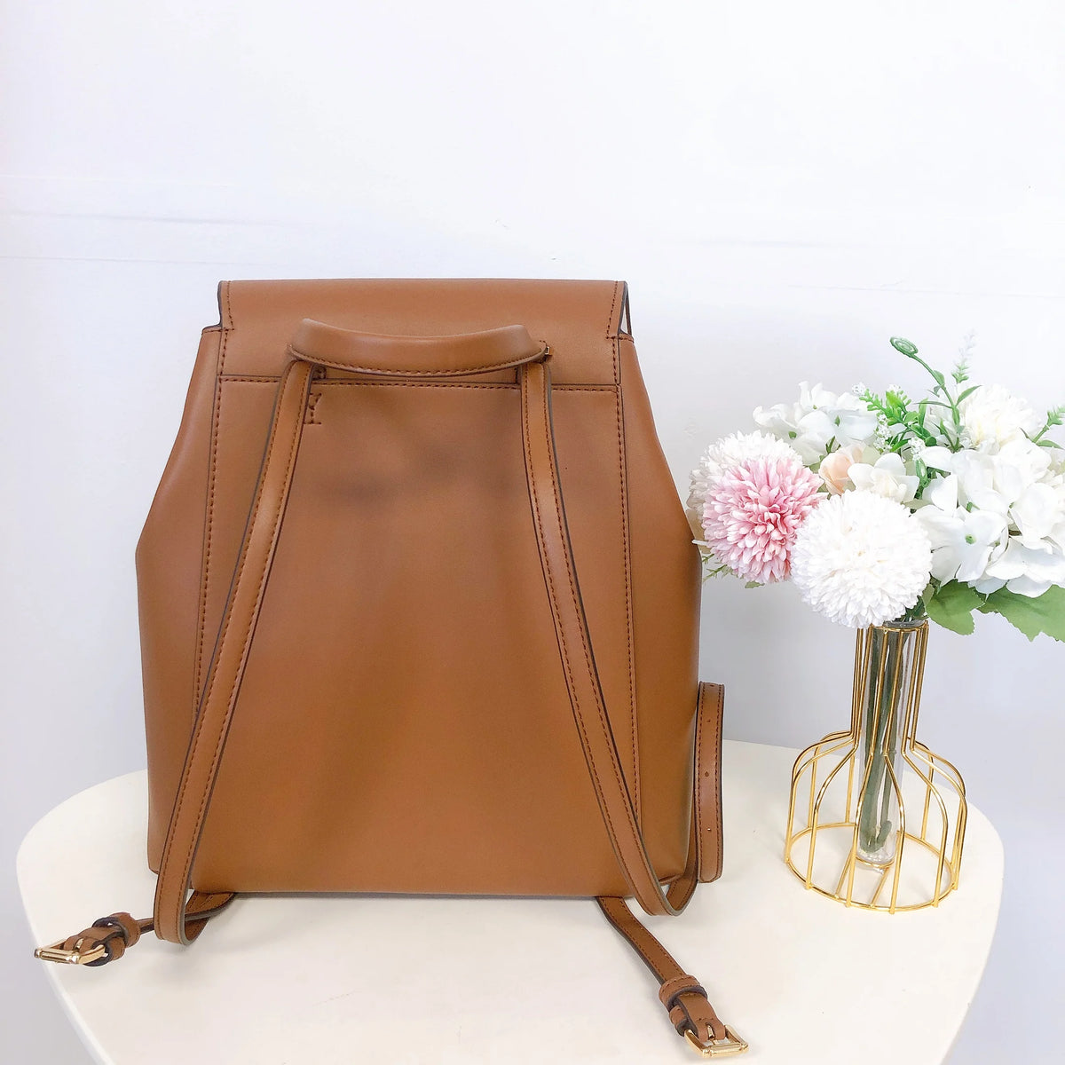 Brown Drawstring Backpack V67097