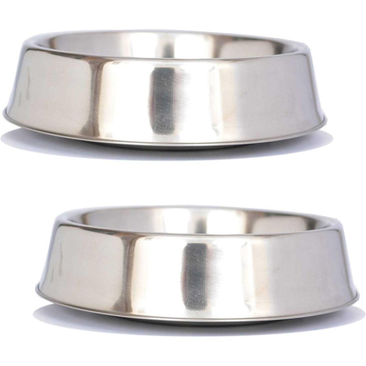 2 Pack Stainless Steel Non Skid Pet Bowl Y2538