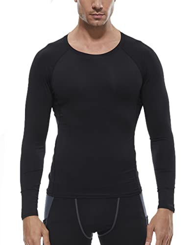 Men's Compression Long Sleeve Athletic T Shirt U986354