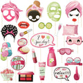 26 PCS Spa Party Photo Booth Props T40895