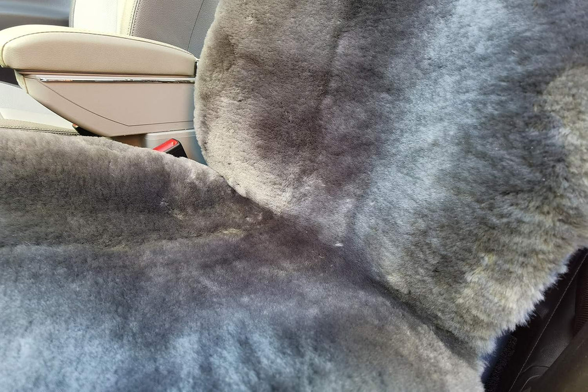 Charcoal Sheepskin Seat Cover 1 Pack K326