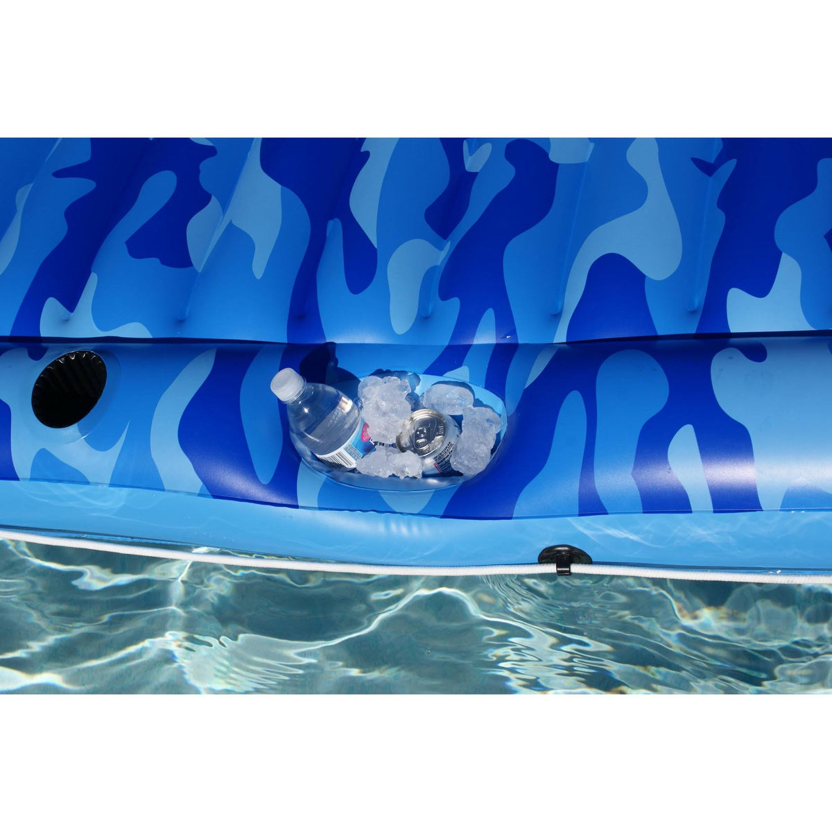 Blue Camouflage Inflatable Swimming Pool Raft D486