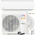 9,000 BTU 25 SEER Ductless Mini-Split Air Conditioner Heat Pump with 16FT Copper Line Set and Communication Wires D449163