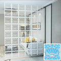5pcs DIY Wood-Plastic Room Privacy Screen Divider M5725