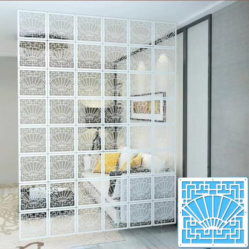 5pcs DIY Wood-Plastic Room Privacy Screen Divider M5725