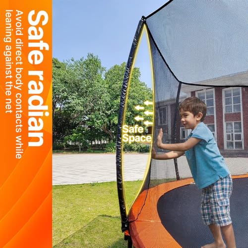 14FT 12FT 10FT Non-Spring Trampoline with Enclosure Net D7604