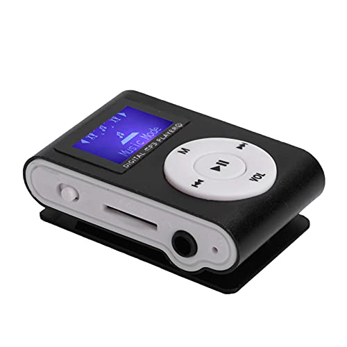 Portable mini MP3 music player with LCD screen and memory card slot (Black) O211