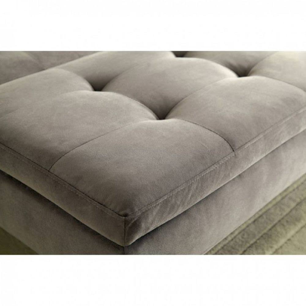 Gray Split-Back Futon Sofa P969139