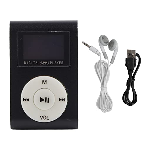 Portable mini MP3 music player with LCD screen and memory card slot (Black) O211