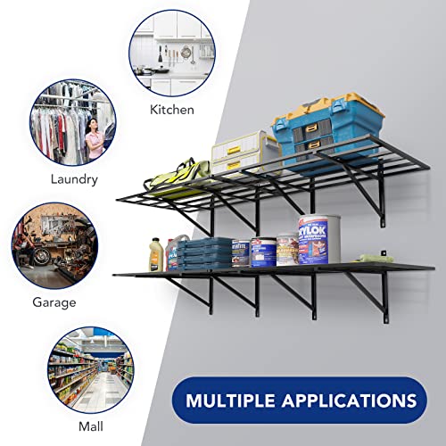 2-Pack Heavy Duty Garage Storage Shelving, 1600lbs Weight Capacity R205