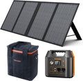 300W Solar Generator with 60W Solar Panel and 80000mAh Portable Power Station with AC Outlet E919087