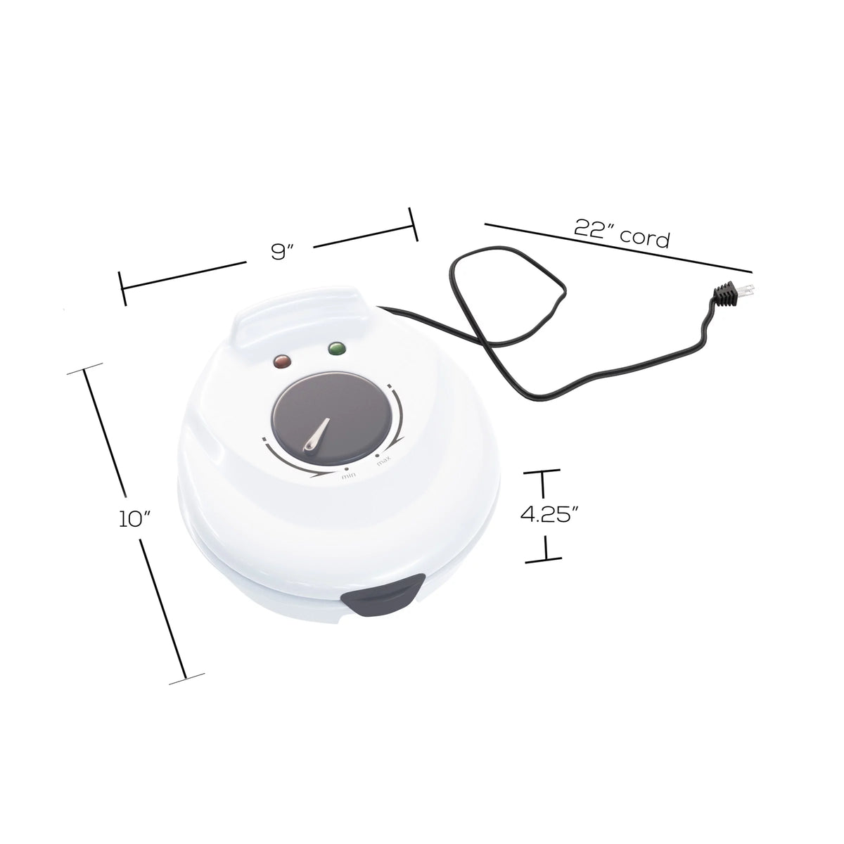 White Electric Nonstick Waffle Cone Maker N614