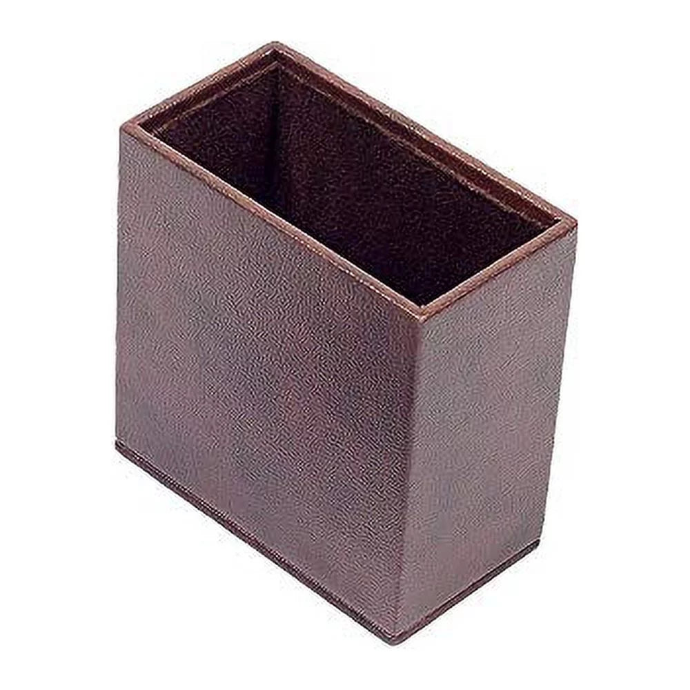 10 Piece Brown Leather Desk Organizer A773607
