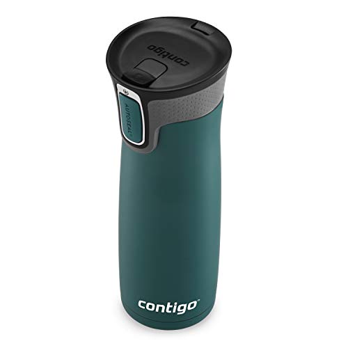 16oz Stainless Steel Travel Mug with Black Lid T68949