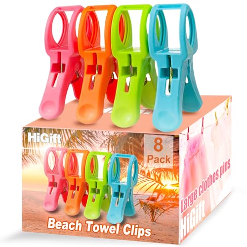8 Pack Beach Towel Clips P247