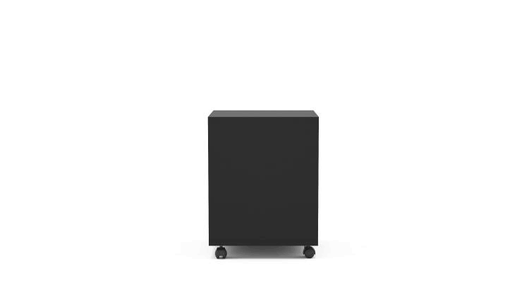 Black 3 Drawer File Cabinet O6947