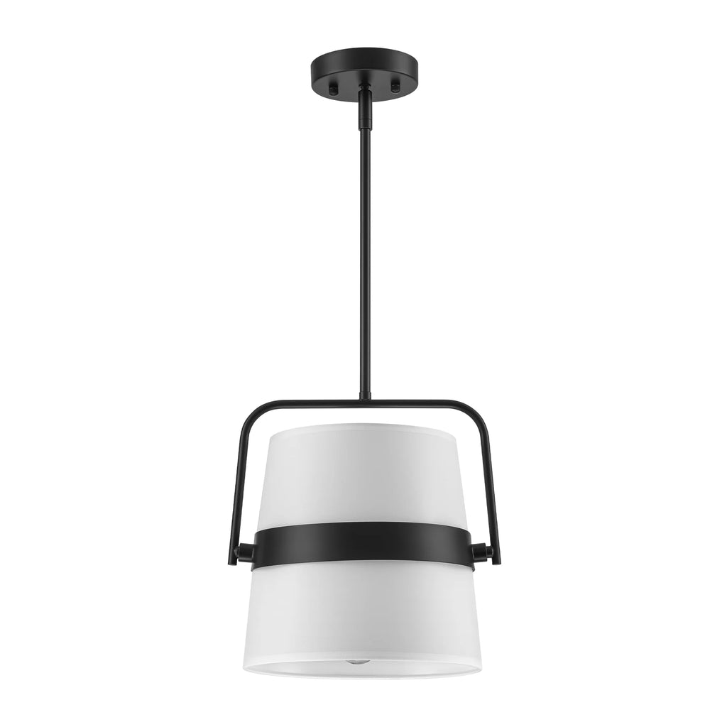 2-Light Drum Fabric Pendant A313