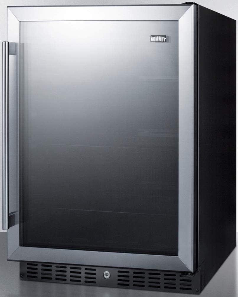 Black Built-in All-Refrigerator with Glass Door K546