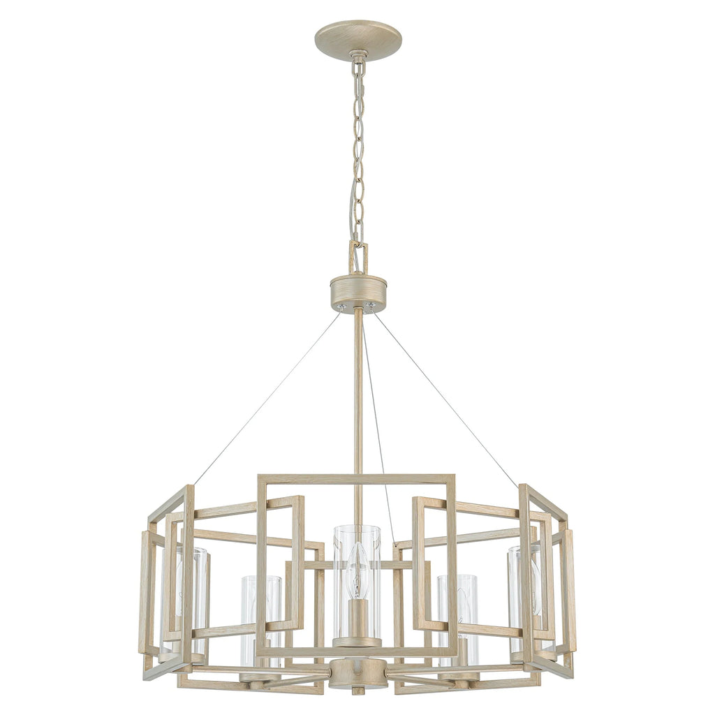 5-Light Dimmable Drum Chandelier Y308704
