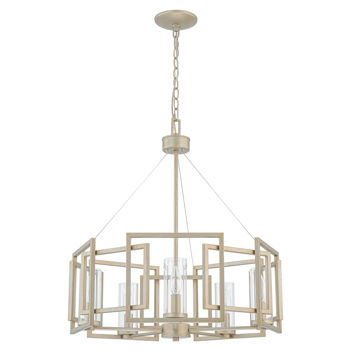 5-Light Dimmable Drum Chandelier Y308704