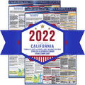 California State and Federal Labor Laws Poster English & Spanish 24 x 36 Laminated U8604
