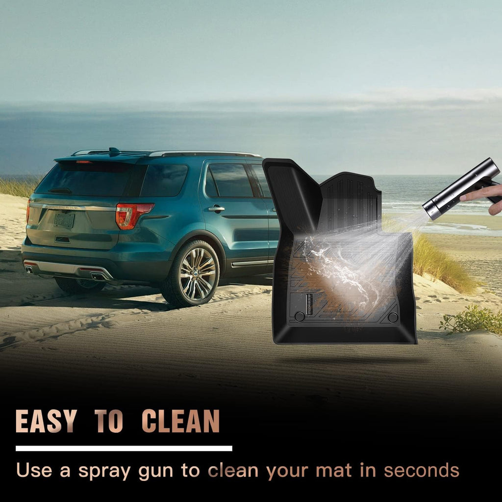 All-Weather Car Floor Mats Front and 2nd Row U9034