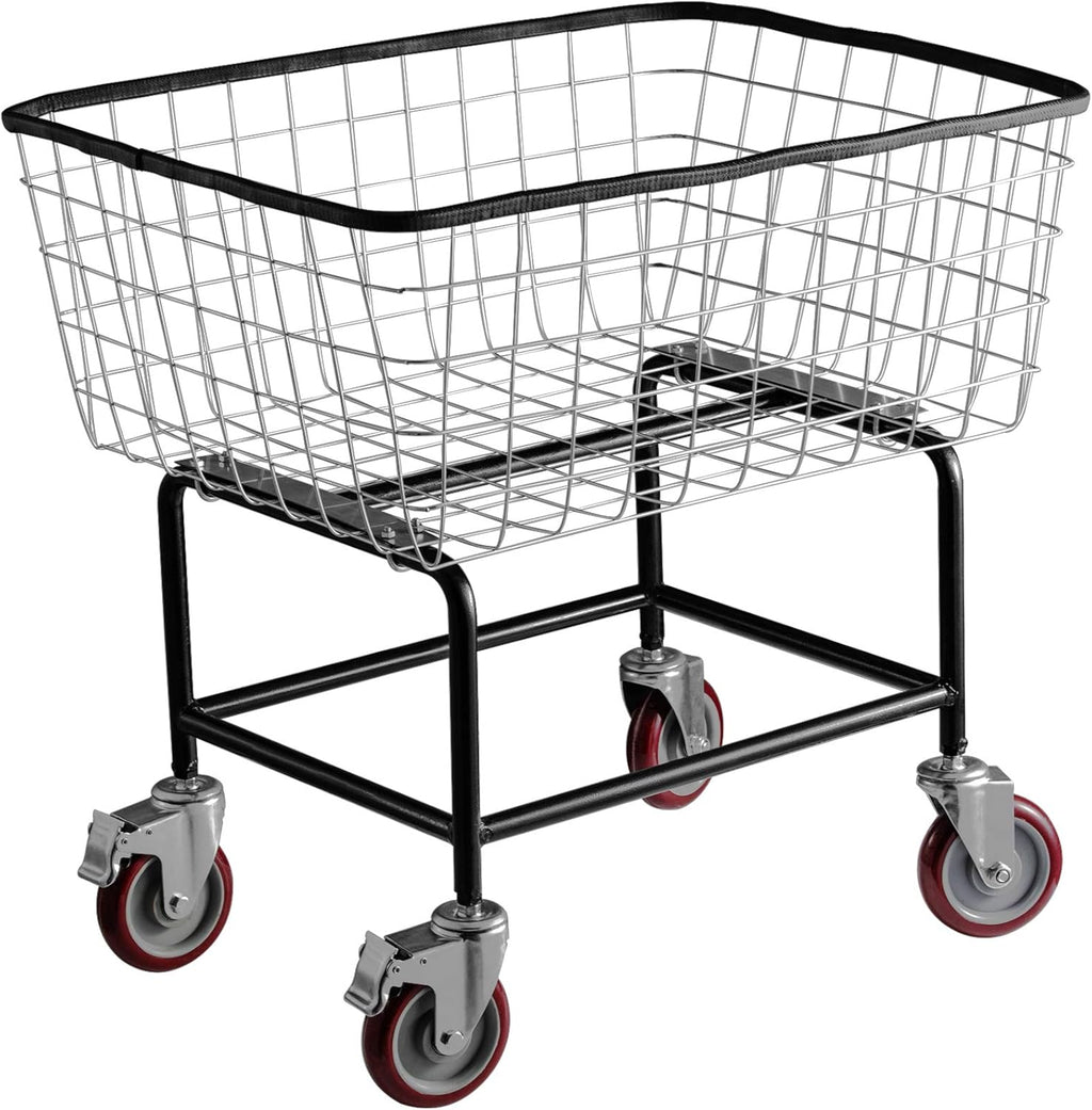 2.5 Bushel Wire Laundry Cart with Wheels H710310