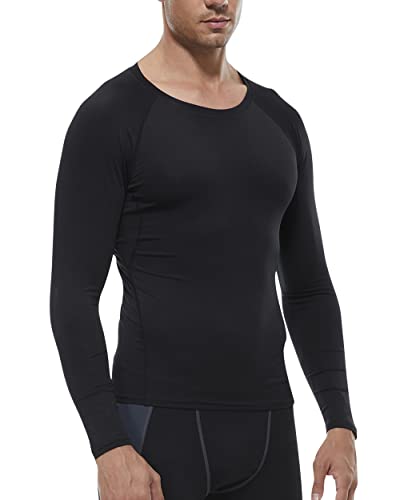 Men's Compression Long Sleeve Athletic T Shirt U986354