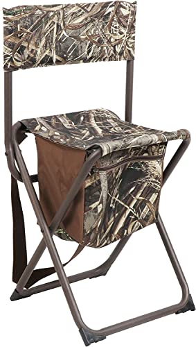 Camouflage Folding Seat Stool with Storage Pocket J297556