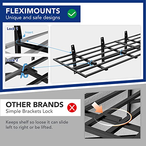2-Pack Heavy Duty Garage Storage Shelving, 1600lbs Weight Capacity R205